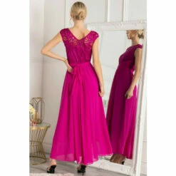 Jolie Moi Pink Lace Bodice Maxi Dress -Jolie Moi Shop unnamed file 1778