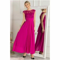 Jolie Moi Pink Lace Bodice Maxi Dress -Jolie Moi Shop unnamed file 1782