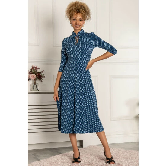unnamed-file-1789.jpg Jolie Moi Blue Jennifer Tie Neck Midi Dress -Jolie Moi Shop unnamed file 1789