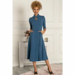 Jolie Moi Blue Jennifer Tie Neck Midi Dress 4 Jolie Moi Blue Jennifer Tie Neck Midi Dress -Jolie Moi Shop unnamed file 1791
