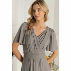 Jolie Moi Grey Mesh Flute Sleeve Maxi Dress 6 Jolie Moi Grey Mesh Flute Sleeve Maxi Dress -Jolie Moi Shop unnamed file 1811