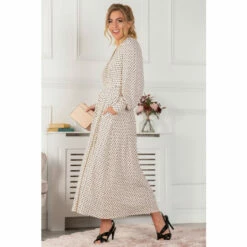 Jolie Moi Allyn Cream Long Sleeved Maxi Dress -Jolie Moi Shop unnamed file 1874
