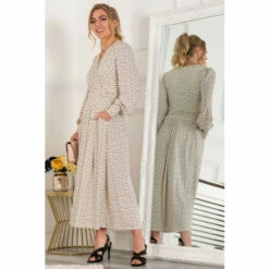 Jolie Moi Allyn Cream Long Sleeved Maxi Dress -Jolie Moi Shop unnamed file 1875