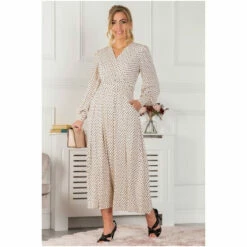 Jolie Moi Allyn Cream Long Sleeved Maxi Dress -Jolie Moi Shop unnamed file 1877