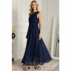 Jolie Moi Blue Cap Sleeve Lace Bodice Maxi Dress -Jolie Moi Shop unnamed file 1912