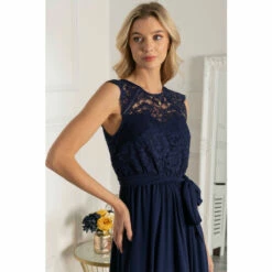 Jolie Moi Blue Cap Sleeve Lace Bodice Maxi Dress -Jolie Moi Shop unnamed file 1913