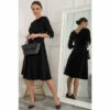 Jolie Moi Black Kyndall Sleeve Midi Dress -Jolie Moi Shop unnamed file 1915