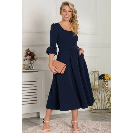 unnamed-file-1953.jpg Jolie Moi Blue Bell Sleeve Flare Midi Dress -Jolie Moi Shop unnamed file 1953