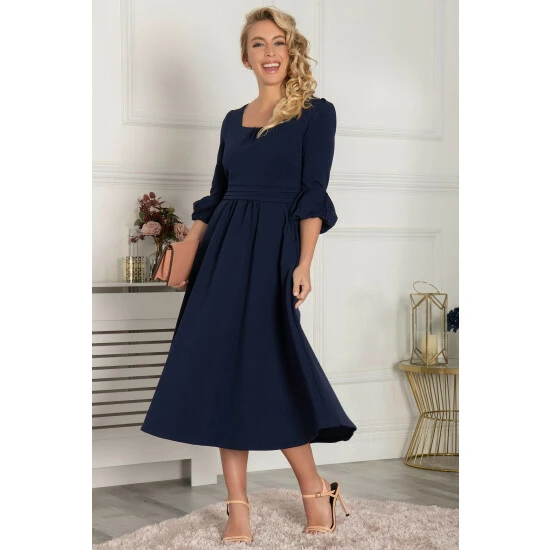 unnamed-file-1955.jpg Jolie Moi Blue Bell Sleeve Flare Midi Dress -Jolie Moi Shop unnamed file 1955
