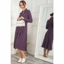 Jolie Moi Purple Shea Viscose Shirt Midi Dress -Jolie Moi Shop unnamed file 1987