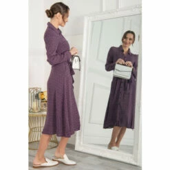 Jolie Moi Purple Shea Viscose Shirt Midi Dress -Jolie Moi Shop unnamed file 1988