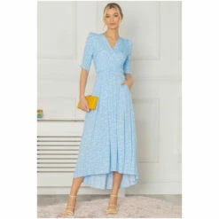 Jolie Moi Blue Elenora Ruched Sleeve Maxi Dress 8 Jolie Moi Blue Elenora Ruched Sleeve Maxi Dress -Jolie Moi Shop unnamed file 2034