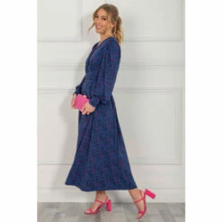 Jolie Moi Blue Nancy Long Sleeve Maxi Dress -Jolie Moi Shop unnamed file 2053