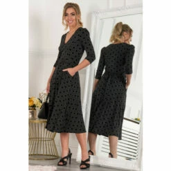 Jolie Moi Delylah Black V-Neck Midi Dress 5 Jolie Moi Delylah Black V-Neck Midi Dress -Jolie Moi Shop unnamed file 2095