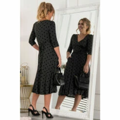 Jolie Moi Delylah Black V-Neck Midi Dress 6 Jolie Moi Delylah Black V-Neck Midi Dress -Jolie Moi Shop unnamed file 2096