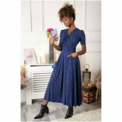 Jolie Moi Acadia Blue Wrap Maxi Dress -Jolie Moi Shop unnamed file 2128