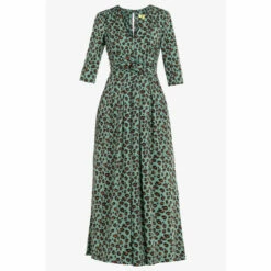 Jolie Moi Green Animal Print Wrap Front Jumpsuit -Jolie Moi Shop unnamed file 2140