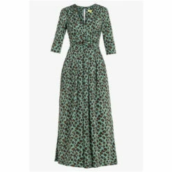 Jolie Moi Green Animal Print Wrap Front Jumpsuit -Jolie Moi Shop unnamed file 2141