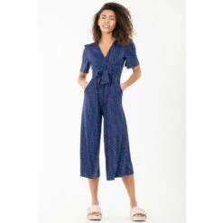 Jolie Moi Blue Bess Tie Waist Jumpsuit -Jolie Moi Shop unnamed file 2144