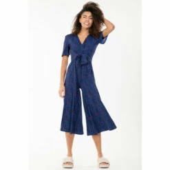 Jolie Moi Blue Bess Tie Waist Jumpsuit -Jolie Moi Shop unnamed file 2147
