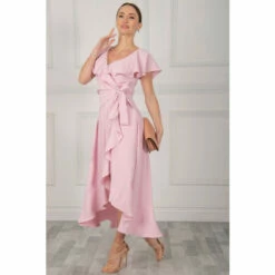 Jolie Moi Pink Vella Frill Wrap Maxi Dress 7 Jolie Moi Pink Vella Frill Wrap Maxi Dress -Jolie Moi Shop unnamed file 215