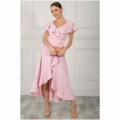Jolie Moi Pink Vella Frill Wrap Maxi Dress 8 Jolie Moi Pink Vella Frill Wrap Maxi Dress -Jolie Moi Shop unnamed file 216