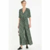 Jolie Moi Green Bianca Floral Print Jumpsuit
