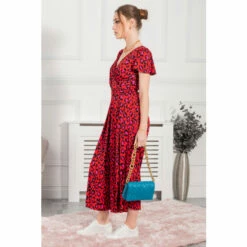 Jolie Moi Red Devorah Culotte Jumpsuit -Jolie Moi Shop unnamed file 2172