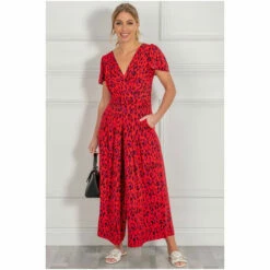 Jolie Moi Purple Sandra Cap Sleeve Culotte Jumpsuiit -Jolie Moi Shop unnamed file 2203