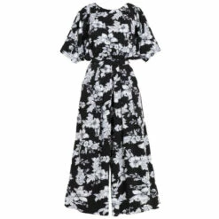 Jolie Moi Cleo Floral Print Black Jumpsuit -Jolie Moi Shop unnamed file 2208