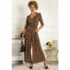 Jolie Moi Saphira Jersey Brown Jumpsuit -Jolie Moi Shop unnamed file 2285