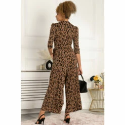 Jolie Moi Saphira Jersey Brown Jumpsuit -Jolie Moi Shop unnamed file 2286