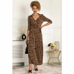 Jolie Moi Saphira Jersey Brown Jumpsuit -Jolie Moi Shop unnamed file 2287