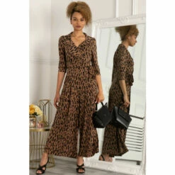 Jolie Moi Saphira Jersey Brown Jumpsuit -Jolie Moi Shop unnamed file 2288