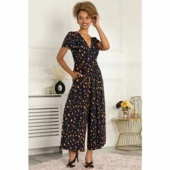 Jolie Moi Blue Devorah Cullotte Jumpsuit -Jolie Moi Shop unnamed file 2293