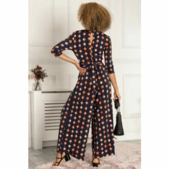 Jolie Moi Blue Wrap Front Jersey Jumpsuit -Jolie Moi Shop unnamed file 2298