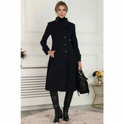 Jolie Moi Blue Coraline Asymmetric Button Coat -Jolie Moi Shop unnamed file 2344