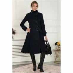 Jolie Moi Blue Coraline Asymmetric Button Coat -Jolie Moi Shop unnamed file 2346