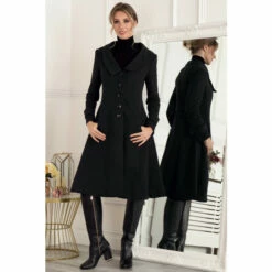 Jolie Moi Grey Cailyn Retro Flare Coat -Jolie Moi Shop unnamed file 2357