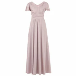 Jolie Moi Pink Cap Sleeve Jersey Maxi Dress -Jolie Moi Shop unnamed file 241