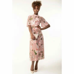 Jolie Moi Tina Pink Turtle Neck Mesh Maxi Dress -Jolie Moi Shop unnamed file 284