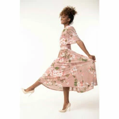 Jolie Moi Tina Pink Turtle Neck Mesh Maxi Dress -Jolie Moi Shop unnamed file 287