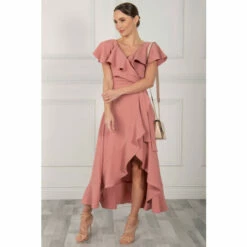 Jolie Moi Pink Vella Frill Wrap Maxi Dress 7 Jolie Moi Pink Vella Frill Wrap Maxi Dress -Jolie Moi Shop unnamed file 301