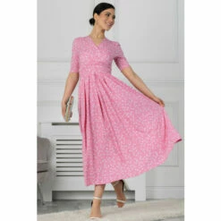 Jolie Moi Pink Lyanna Jersey Maxi Dress -Jolie Moi Shop unnamed file 306