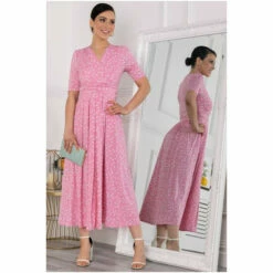 Jolie Moi Pink Lyanna Jersey Maxi Dress -Jolie Moi Shop unnamed file 309