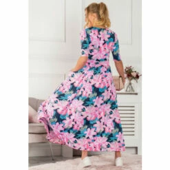 Jolie Moi Pink Freya Floral Print Maxi Dress -Jolie Moi Shop unnamed file 318
