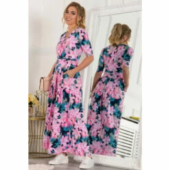 Jolie Moi Pink Freya Floral Print Maxi Dress -Jolie Moi Shop unnamed file 320