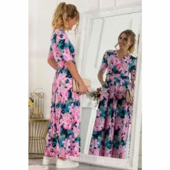 Jolie Moi Pink Freya Floral Print Maxi Dress -Jolie Moi Shop unnamed file 322