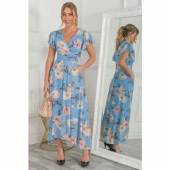 Jolie Moi Blue Eliza Dip Hem Mesh Maxi Dress 12 Jolie Moi Blue Eliza Dip Hem Mesh Maxi Dress -Jolie Moi Shop unnamed file 348