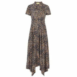 Jolie Moi V-Neck Hanky Maxi Brown Dress -Jolie Moi Shop unnamed file 37